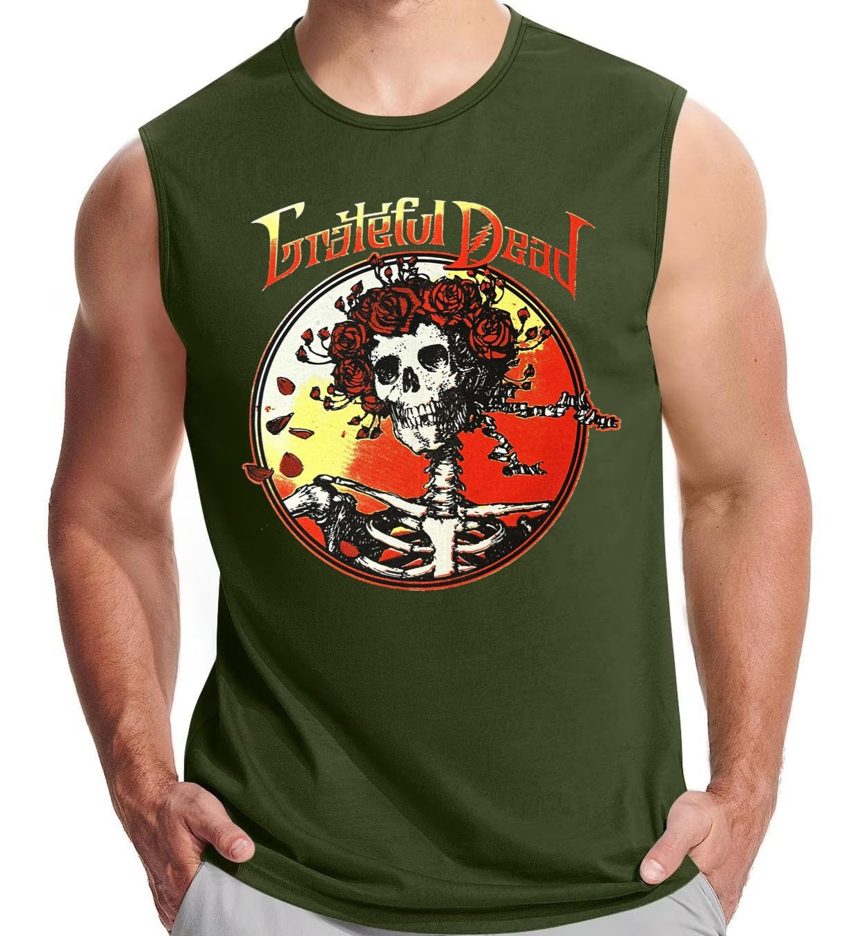 Grateful Dead Rock Band Men's Muscle Shirt (Multiple Colors) gallery