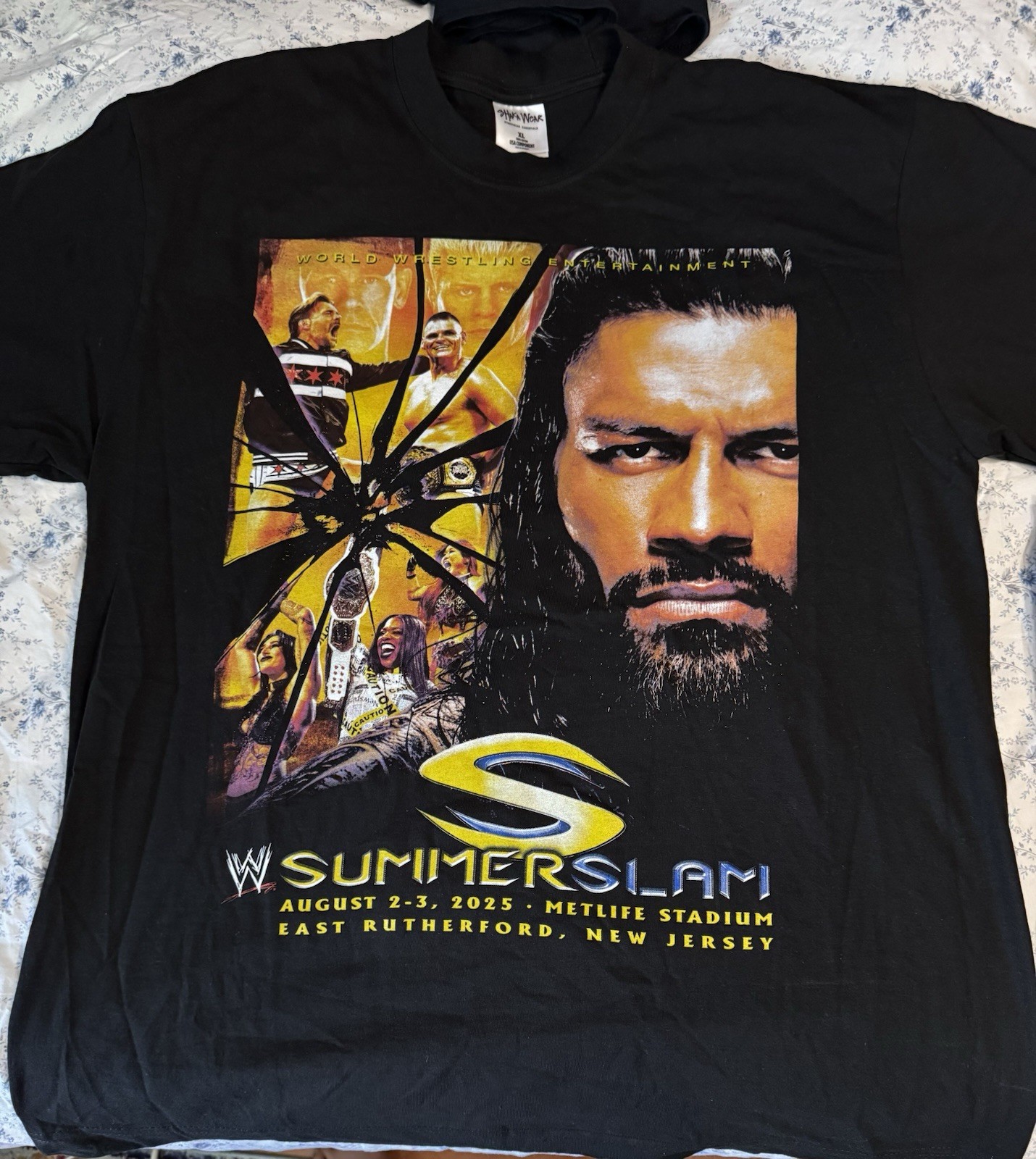 WWF/WWE SummerSlam 2025 Rap Tee Shirt IYKYK Men’s XL gallery