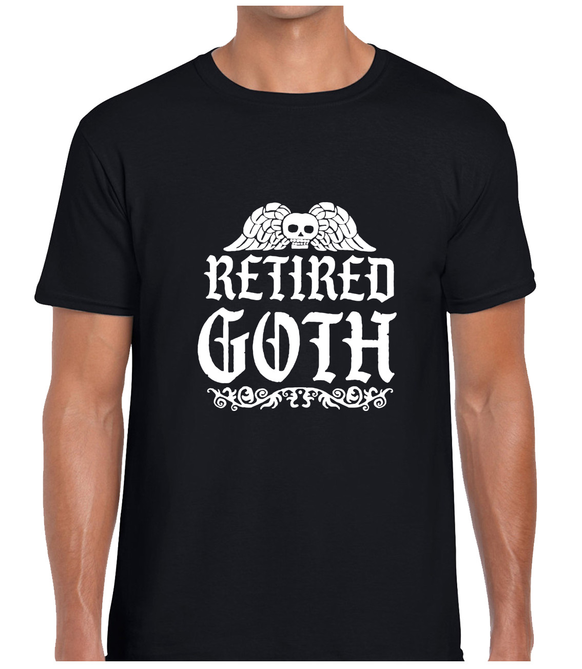 Retired Goth Rock Punk Gothic Music Satanic Casual Unisex T-Shirt gallery