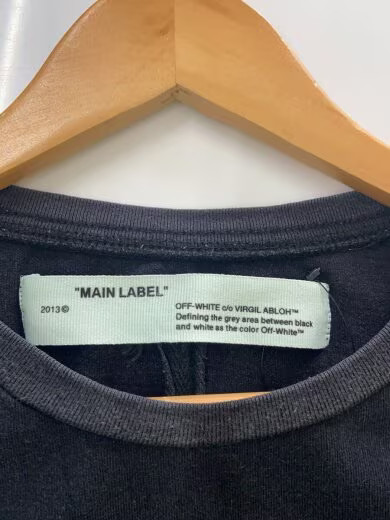 OFF-WHITE T-shirt / L / Cotton / Black / Plain / OMAA027E18185015 gallery