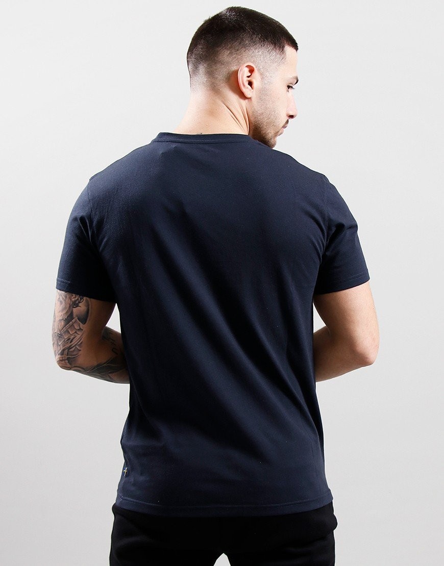 Fjallraven L94402 Mens Dark Navy Cotton Blens Logo T Shirt Size M gallery