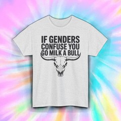 Funny Bull Unisex Tee, Gender Neutral Shirt, Anti Woke T-Shirt, Graphic Tee,