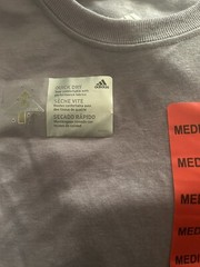 Adidas performance climalite 100% polyester crew neck Men shirt Size Medium new