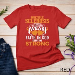 Multiple Sclerosis Awareness Orange Ribbon Women Kid Unisex T-shirt