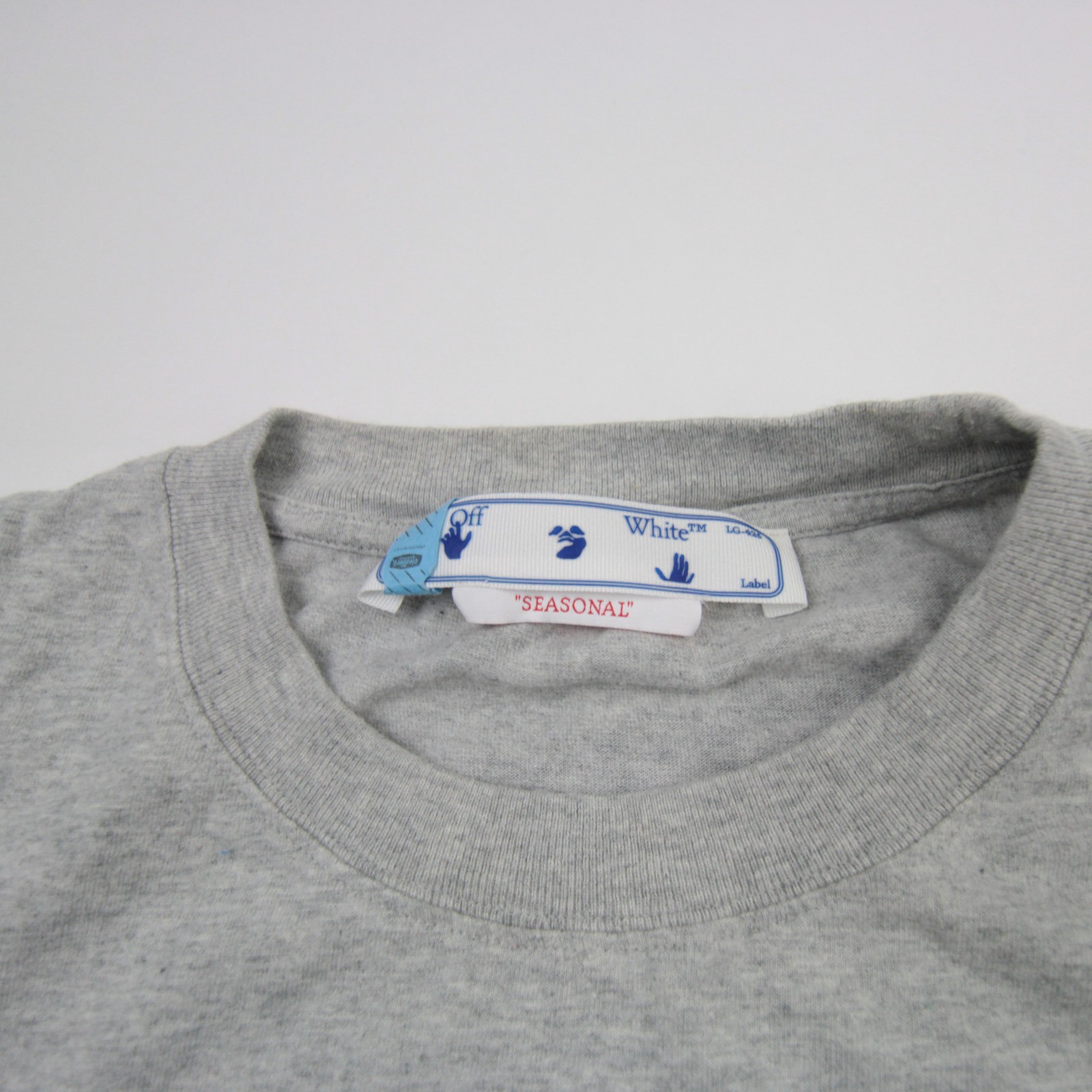 Off-White Short Sleeve Shirt Men's Gray New with Tags L gallery