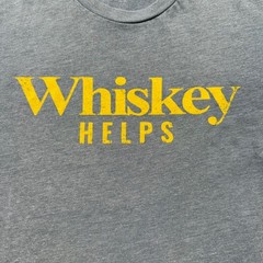 Grunt Style Whiskey Helps Heather Blue Shirt XL Patriotic Graphic USA Streetwear