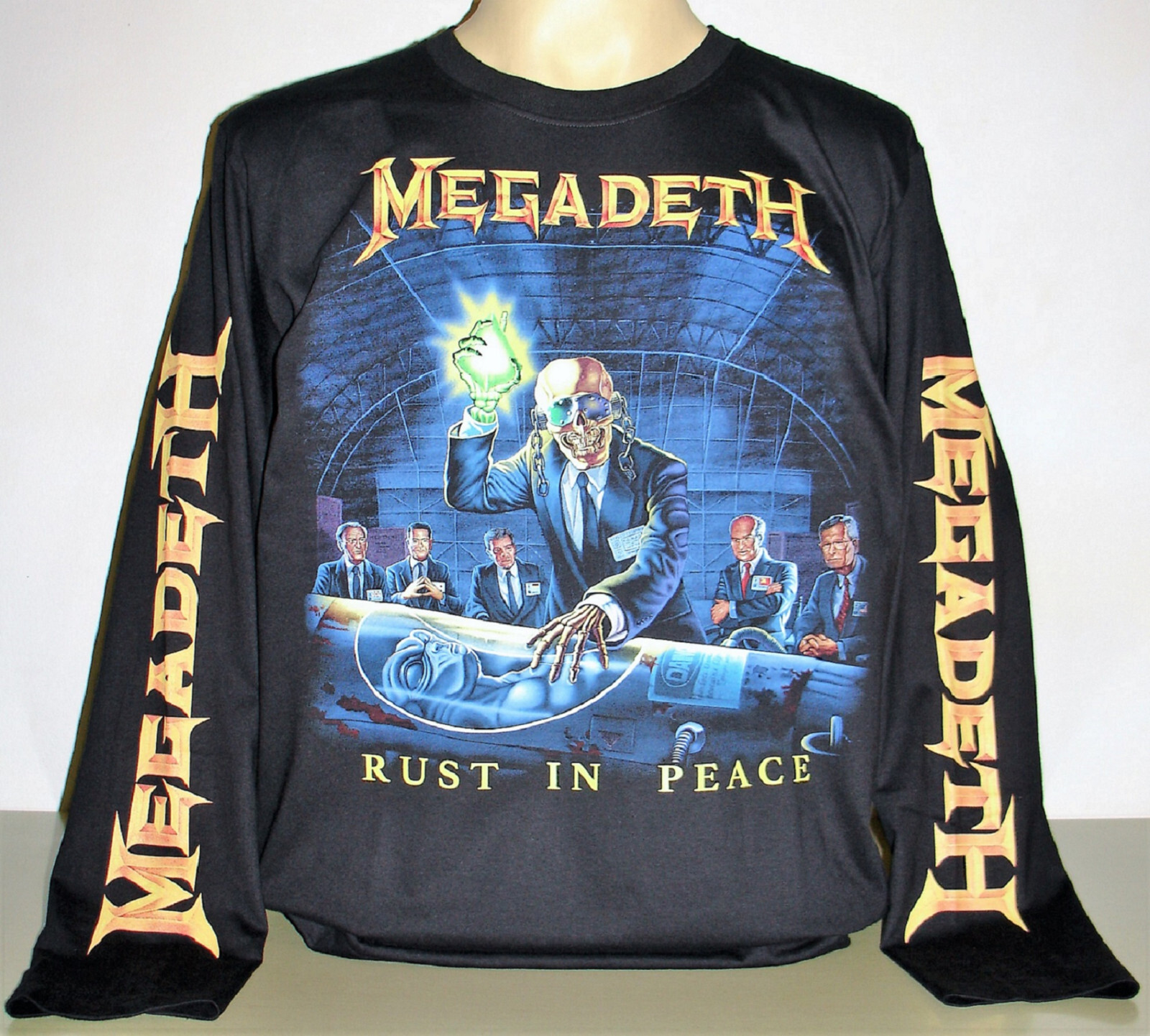 Megadeth Rust In Peace Long Sleeve T-Shirt Size S M L XL 2XL 3XL Metal Band New! gallery