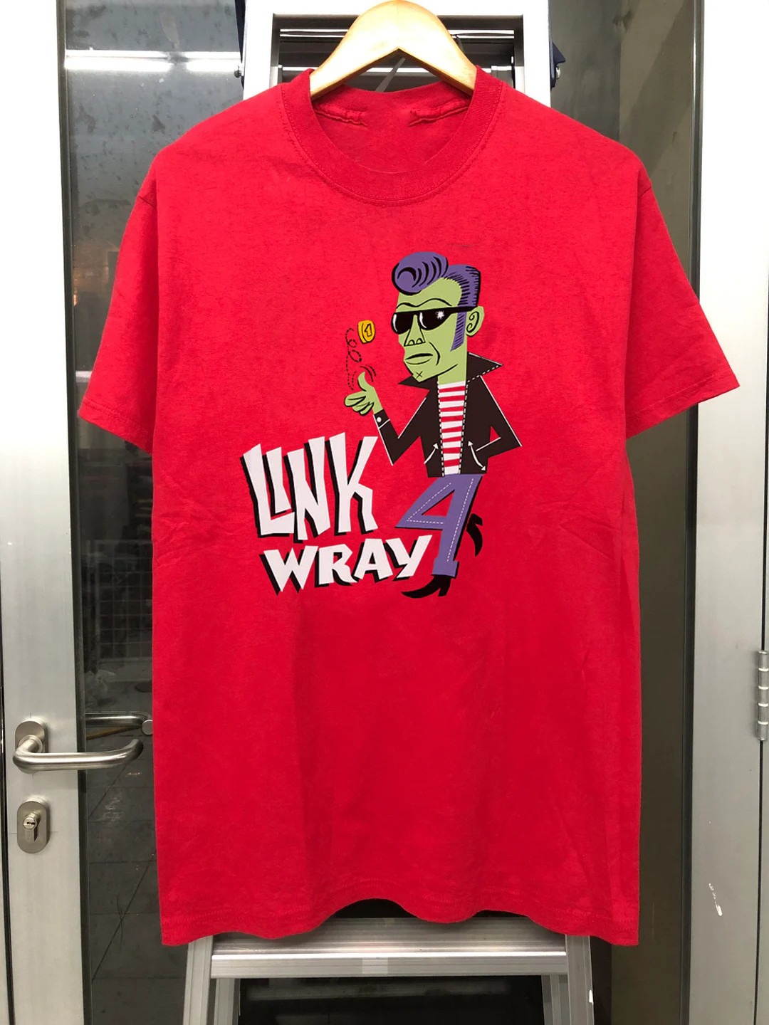 Rare Link Wray Tour Band T-shirt Full Size S to 5XL Red