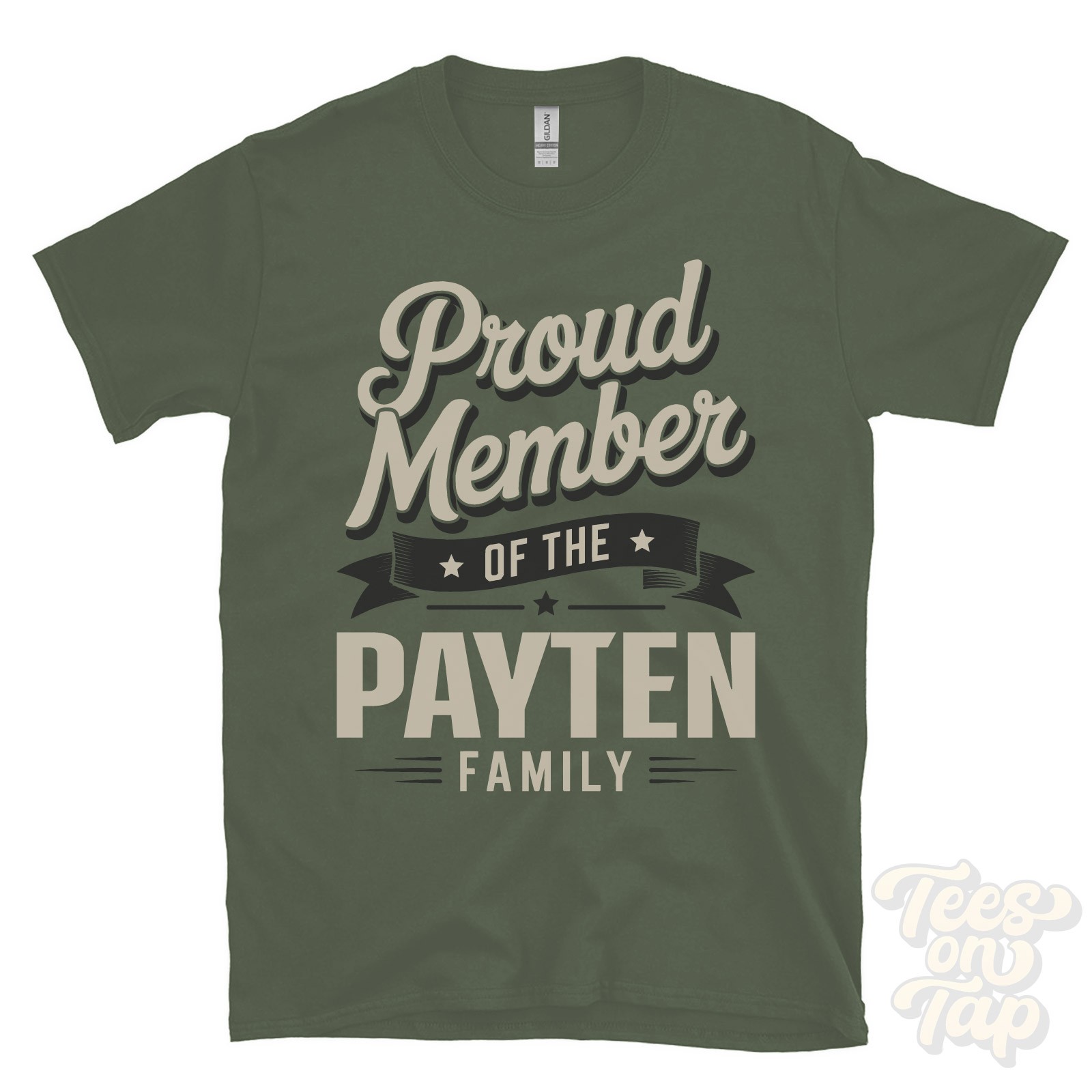 PROUD MEMBER OF THE PAYTEN FAMILY T-SHIRT surname last name heritage ancestry
