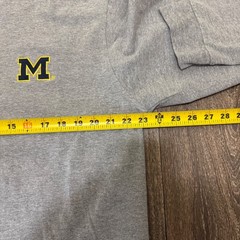 VTG Colosseum Michigan Wolverines Mock Neck Shirt Men’s XL Gray Y2K Sportswear