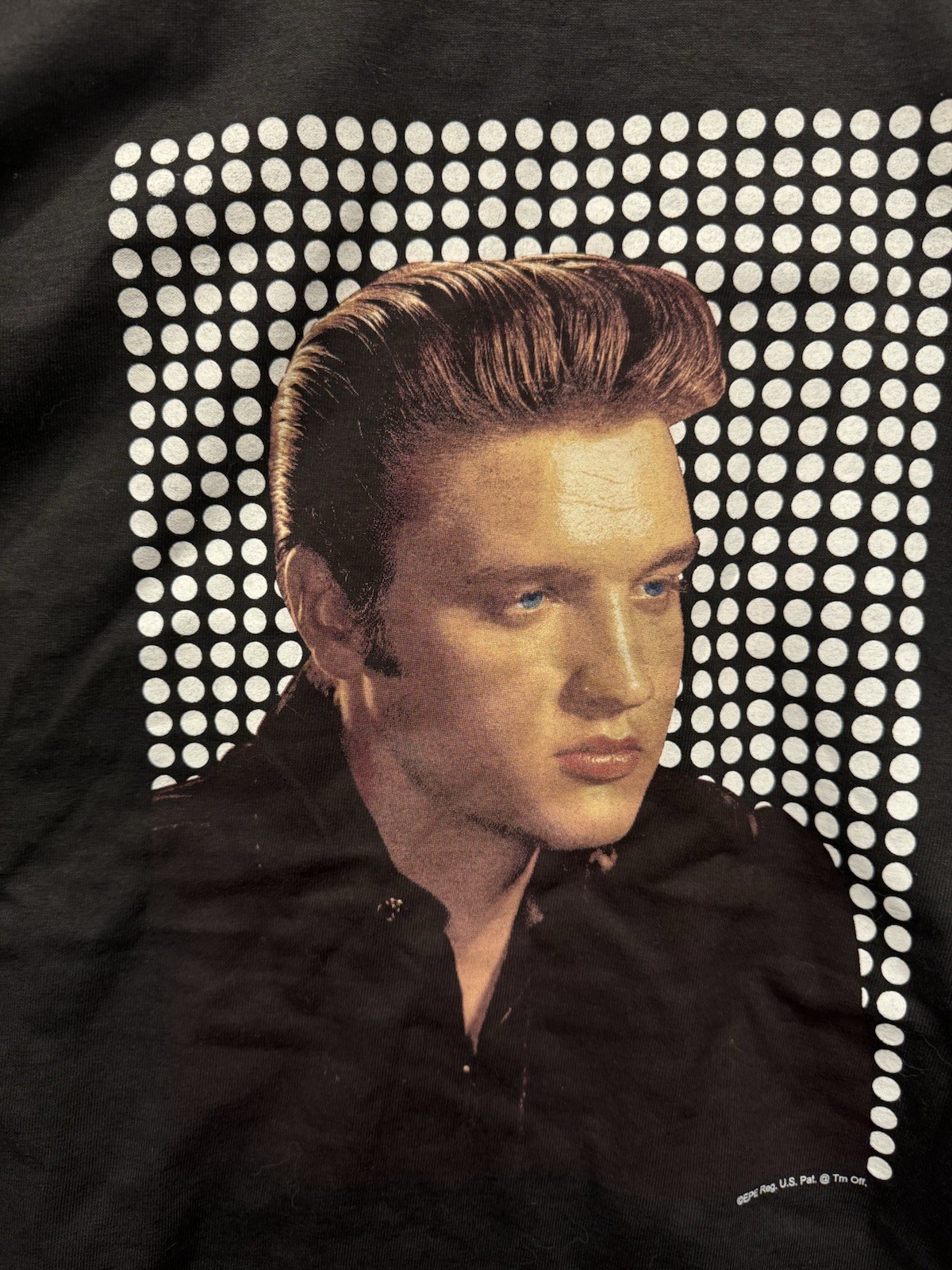 Y2K Elvis Presley Shirt Headshot On Back ELV1S On Front XL Harrahs gallery