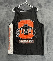 Vintage Oklahoma State Cowboys Basketball Jersey Men’s Large 90’s BIKE USA Made