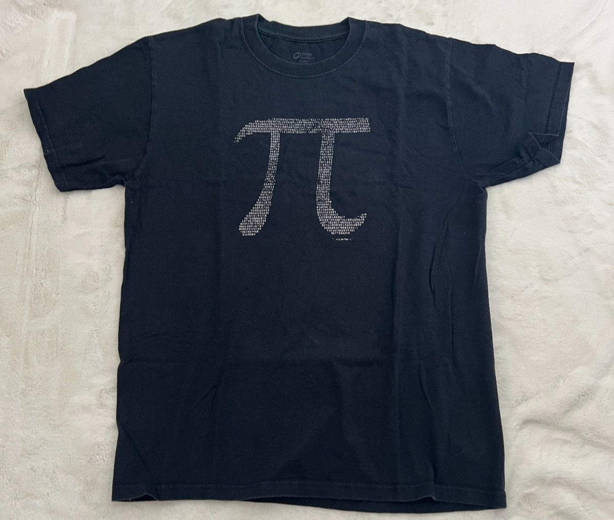 Port And Company Pi Symbol T Shirt Mens Medium Black Math Graphic Tee Cotton