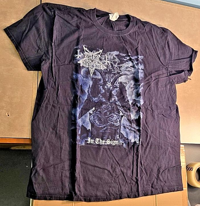 Authentic DARK FUNERAL In The Sign Death Metal 2XL Vintage 2000 T-Shirt
