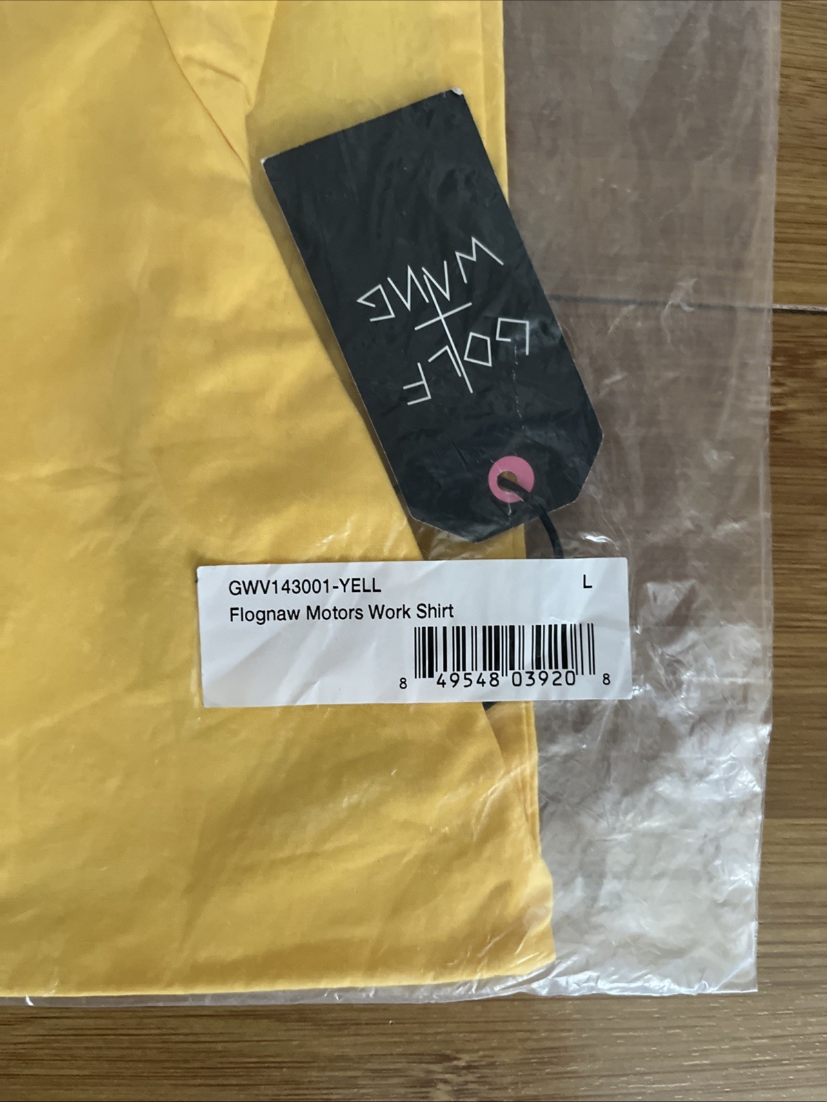 Super Rare Golf Wang Flog Gnaw Motors Shirt Yellow SZ LG - Brand New gallery