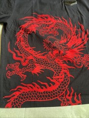 Supply & Demand Men’s Black Tshirt W/Red Dragon SZ S
