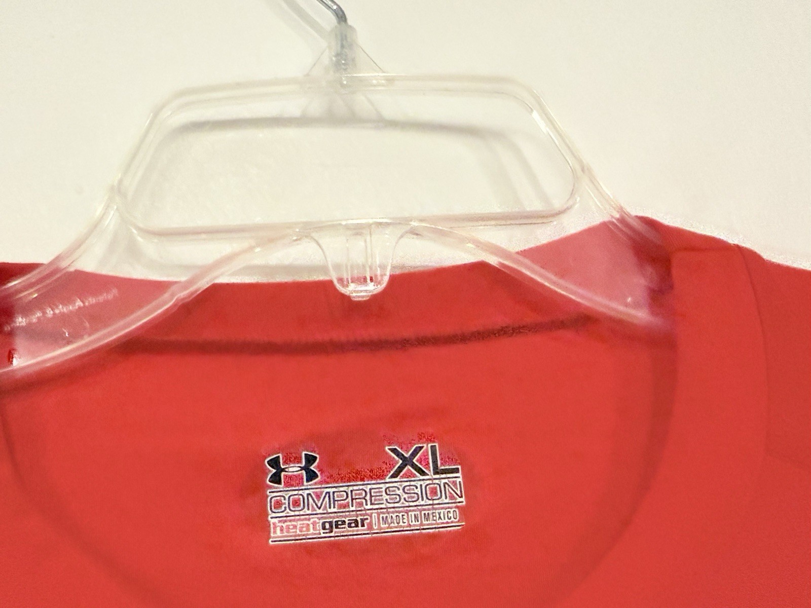 Under Armour HeatGear Men's Compression Shirt Size XL Red Long Sleeve Top gallery