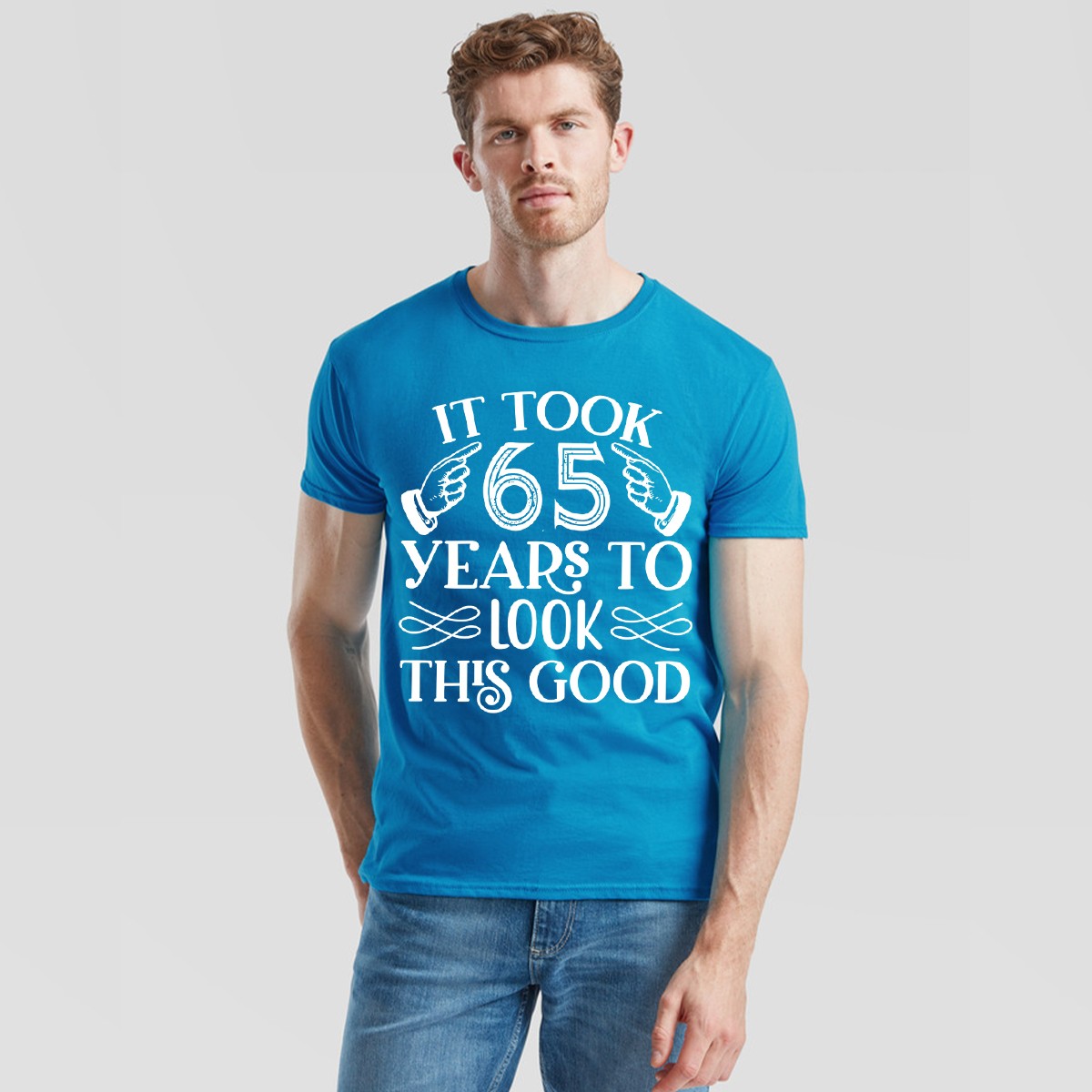 Custom 65th Birthday T-Shirt Men It Took 65 Years to Look This Good Party Gift gallery