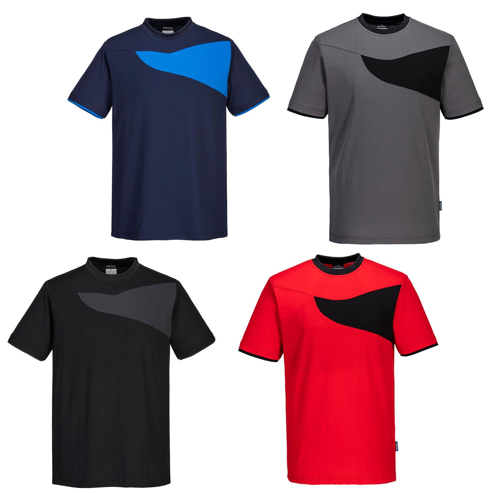 Mens Portwest T-Shirt Work Casual Cotton Comfort Lightweight Tee Workwear Tops gallery