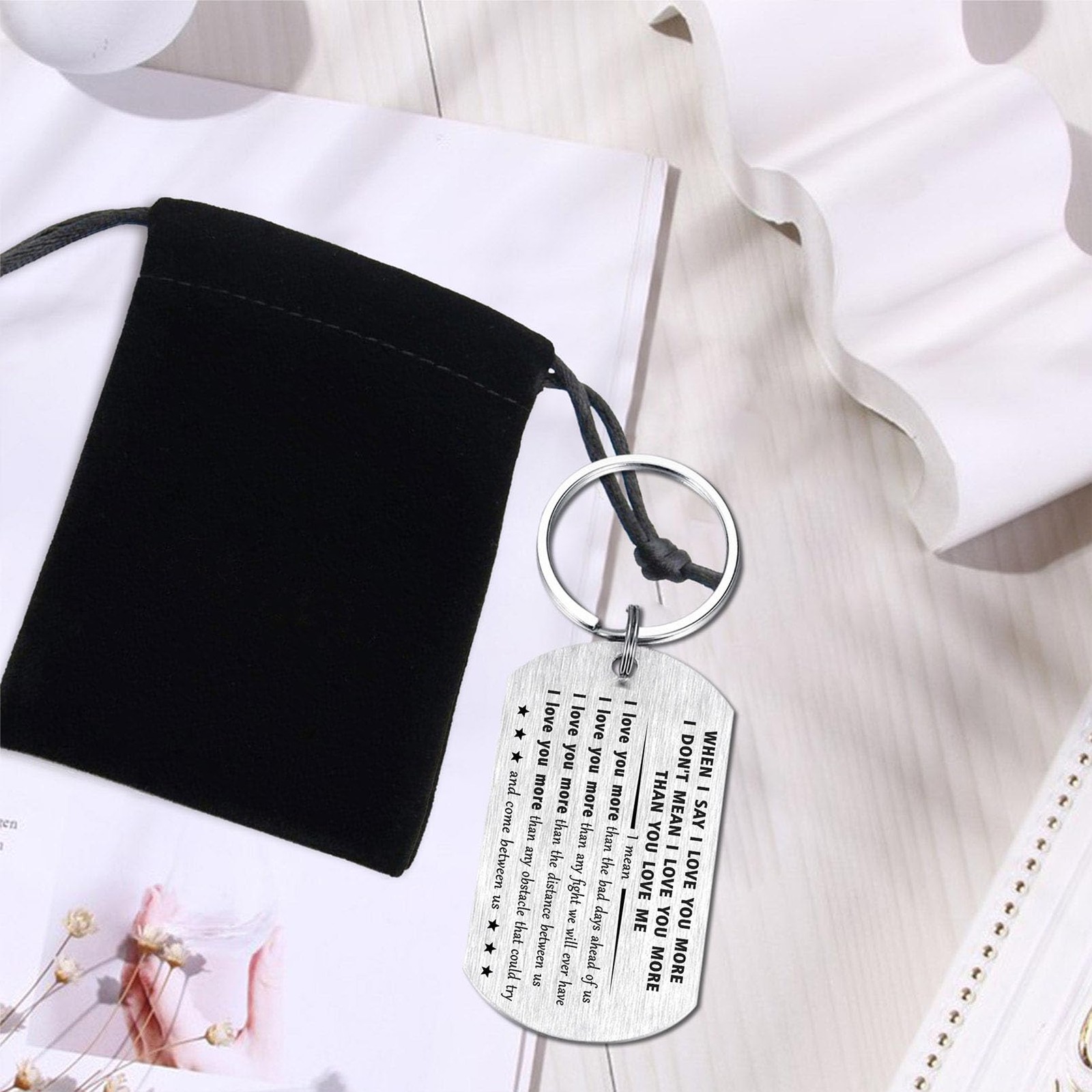 The End I Win Keychain, Her, I Love You, Anniversary, Valentine, Girlfriend gallery