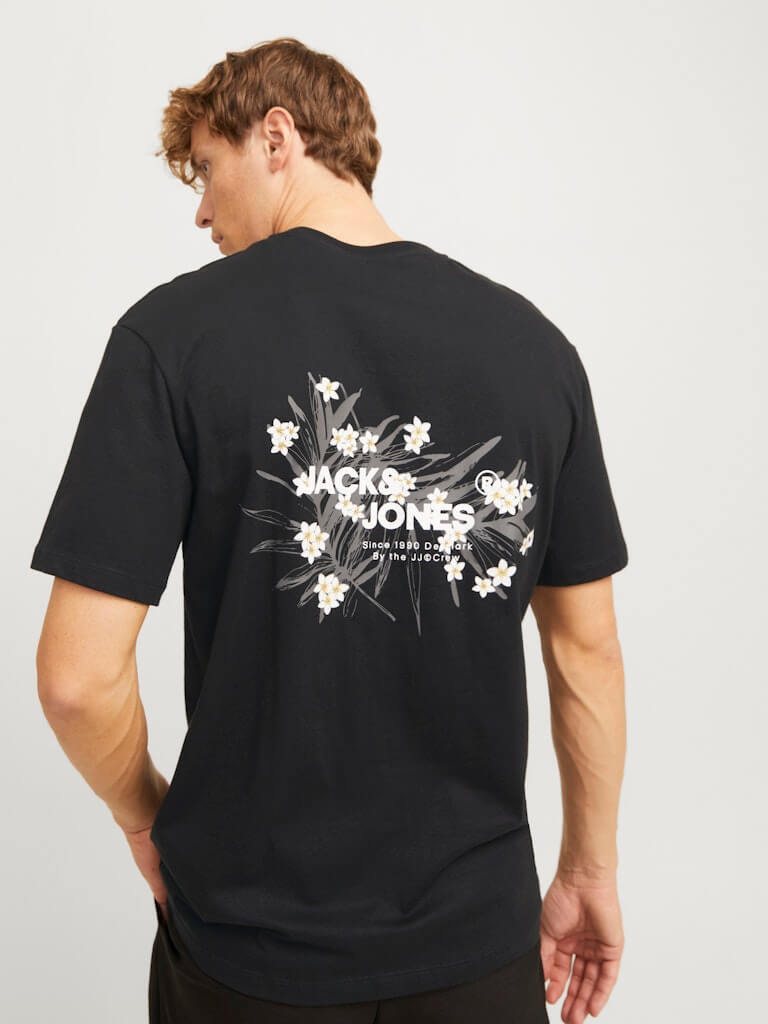 Jack & Jones 1 Pack JJHAWAII Crew Neck 100% Cotton Relaxed Fit T-Shirt gallery