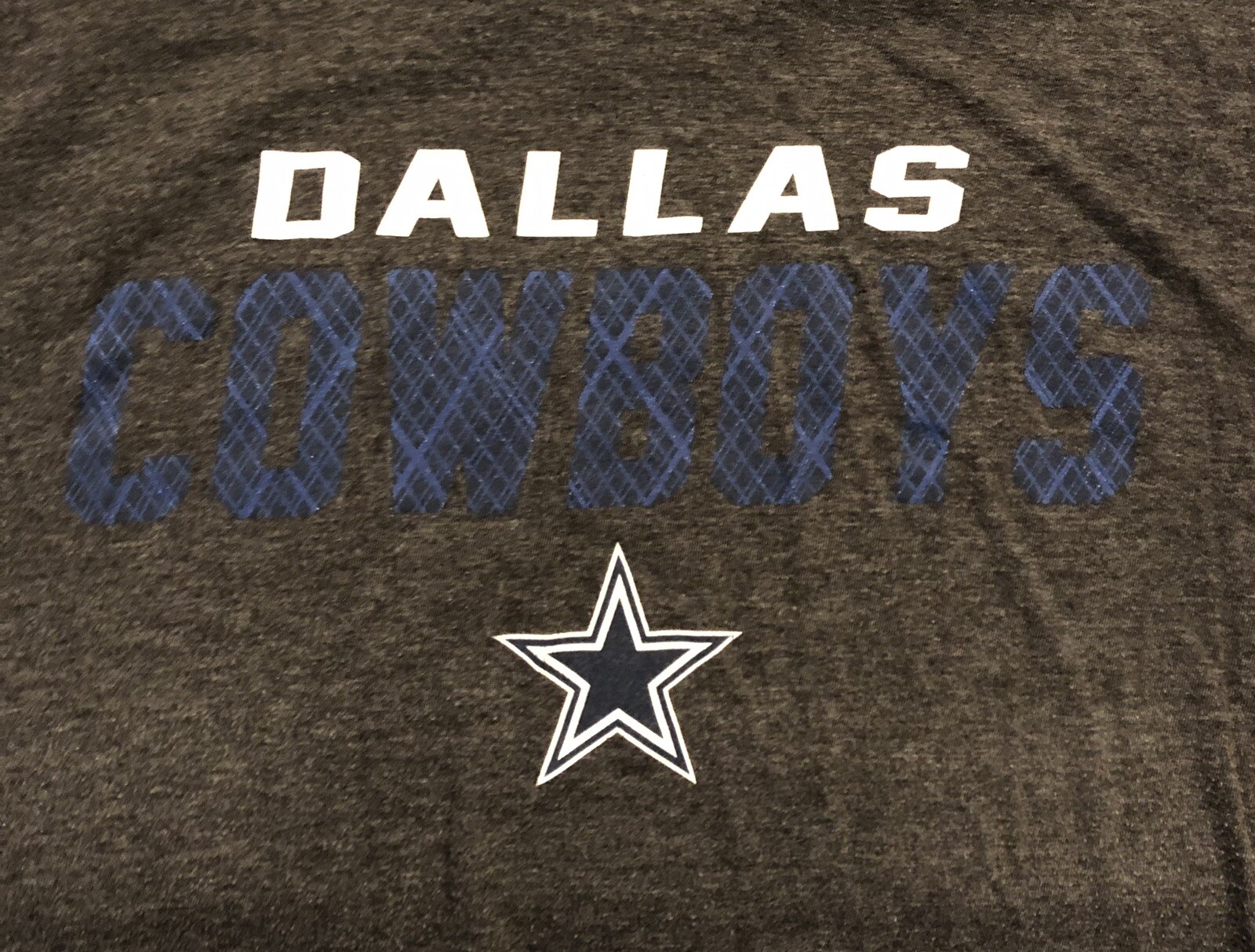 Dallas Cowboys Shirt Mens XL Gray Authentic Crewneck Short Sleeve Graphic Tee gallery