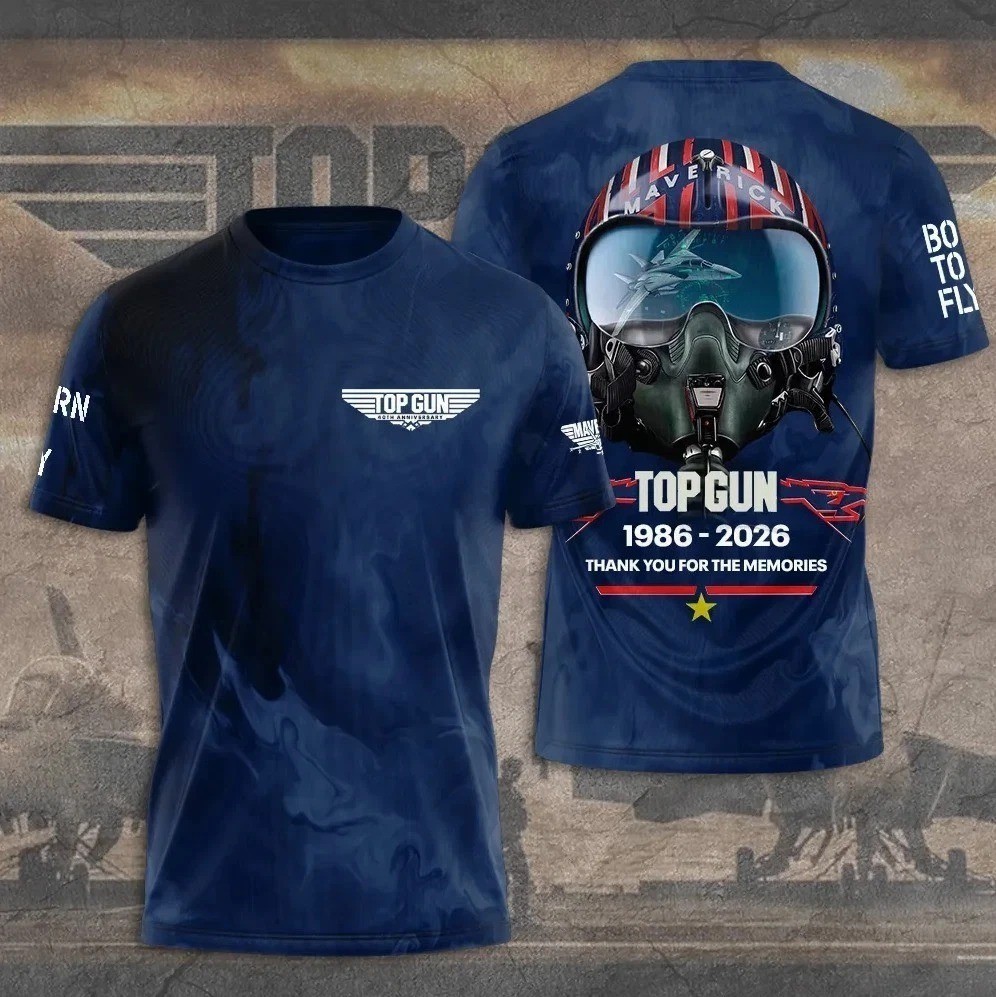 Top Gun 40th Anniversary 2026 AOP 3D T-Shirt gallery