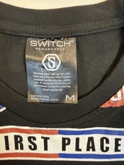 Switch Remarkable Men’s Black Patch Logo T Shirt short Sleeve Size M. Used