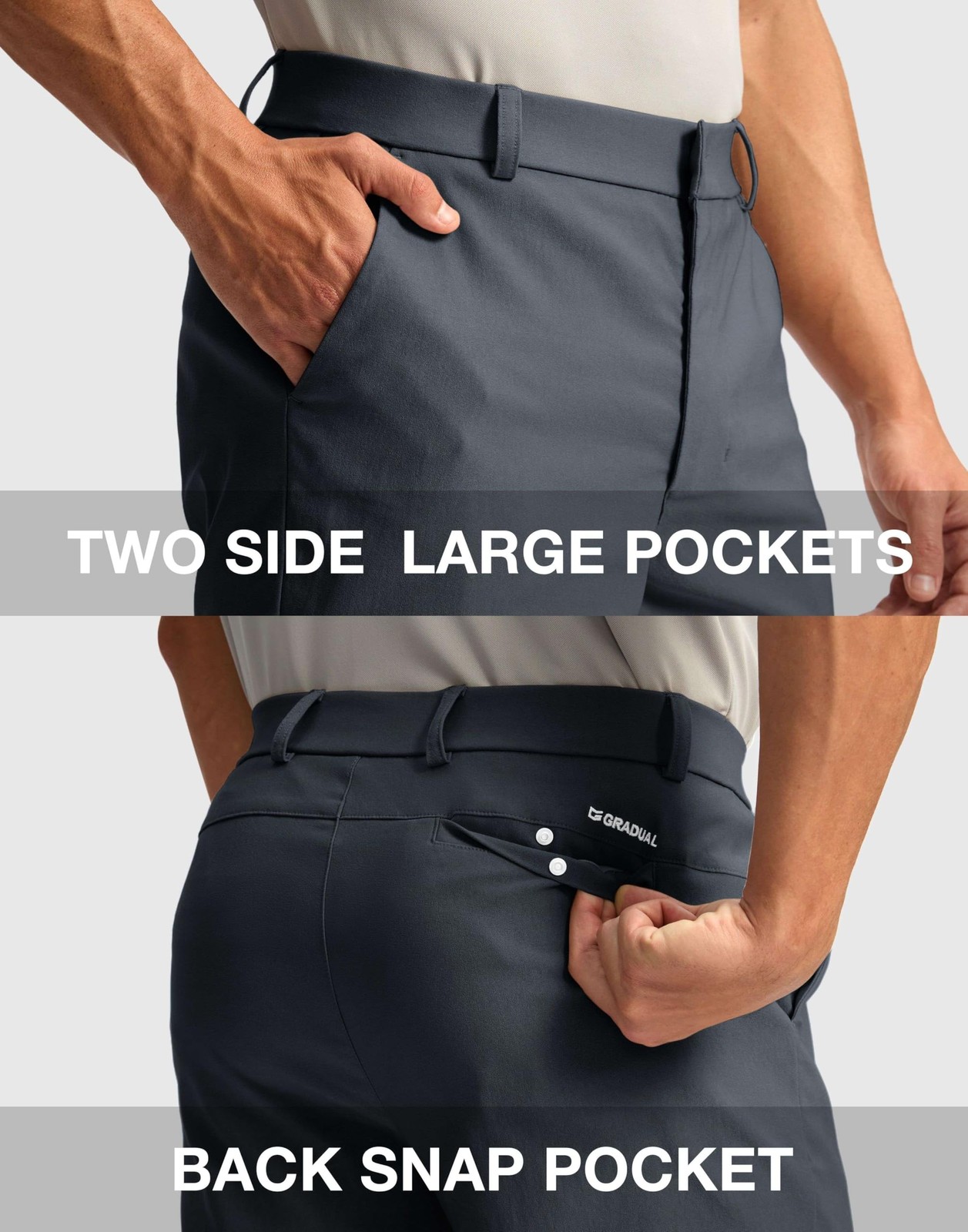 Men's Golf Dress Shorts 5"/ 7"/ 9" Stretch Casual Work Flat Front Shorts for ... gallery