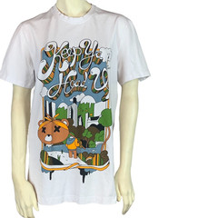 Keep Ya Head Up Jordan Craig Mens Graphic T-Shirt White Stretch Crew Neck Tee S