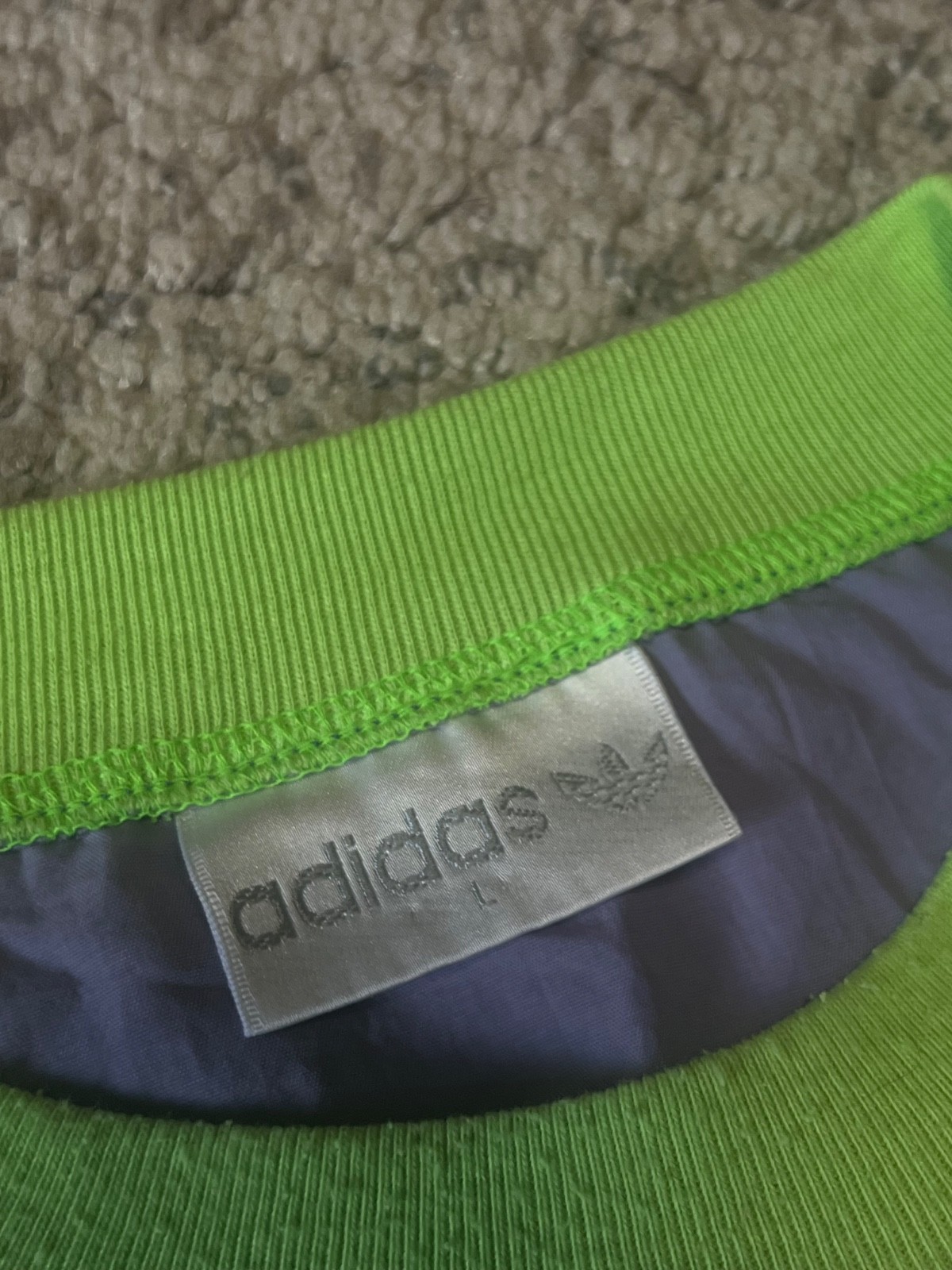Ultra Rare Vintage 80s Adidas x Stüssy Beachwear Short Sleeve Top - Size L gallery