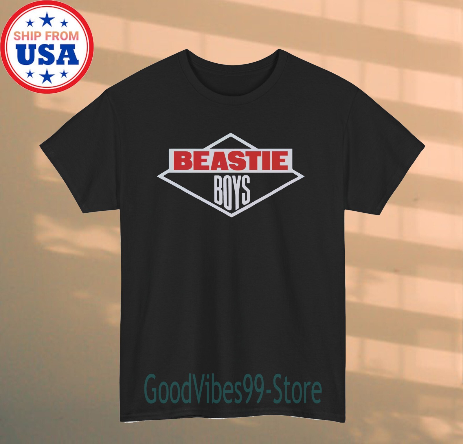 Beastie Boys Men’s Black Size S-5XL