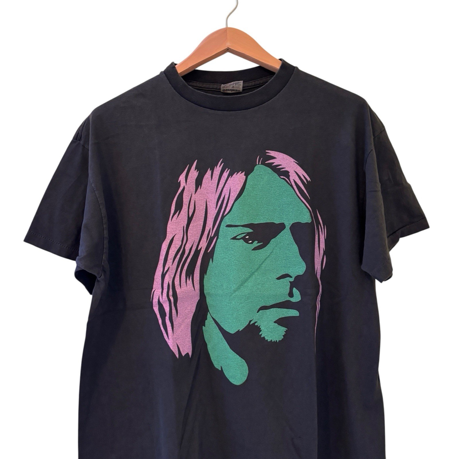 Nirvana 90s Kurt Cobain “Its Better To Burn Out Than Fade Away” REPRINT Shirt XL gallery