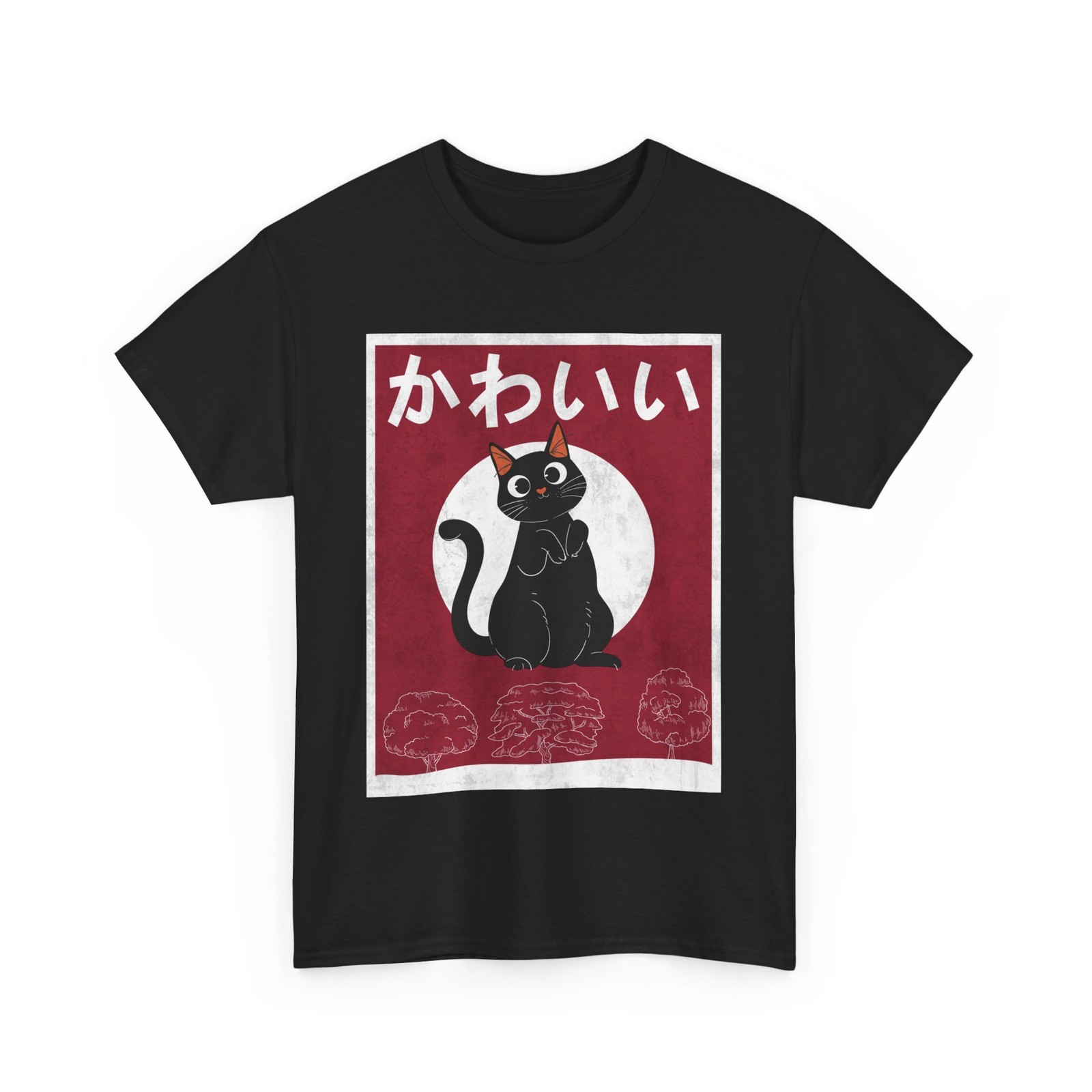 Kawaii Cat Japanese Art Lovers Anime Cat Women Men Vintage Shirt