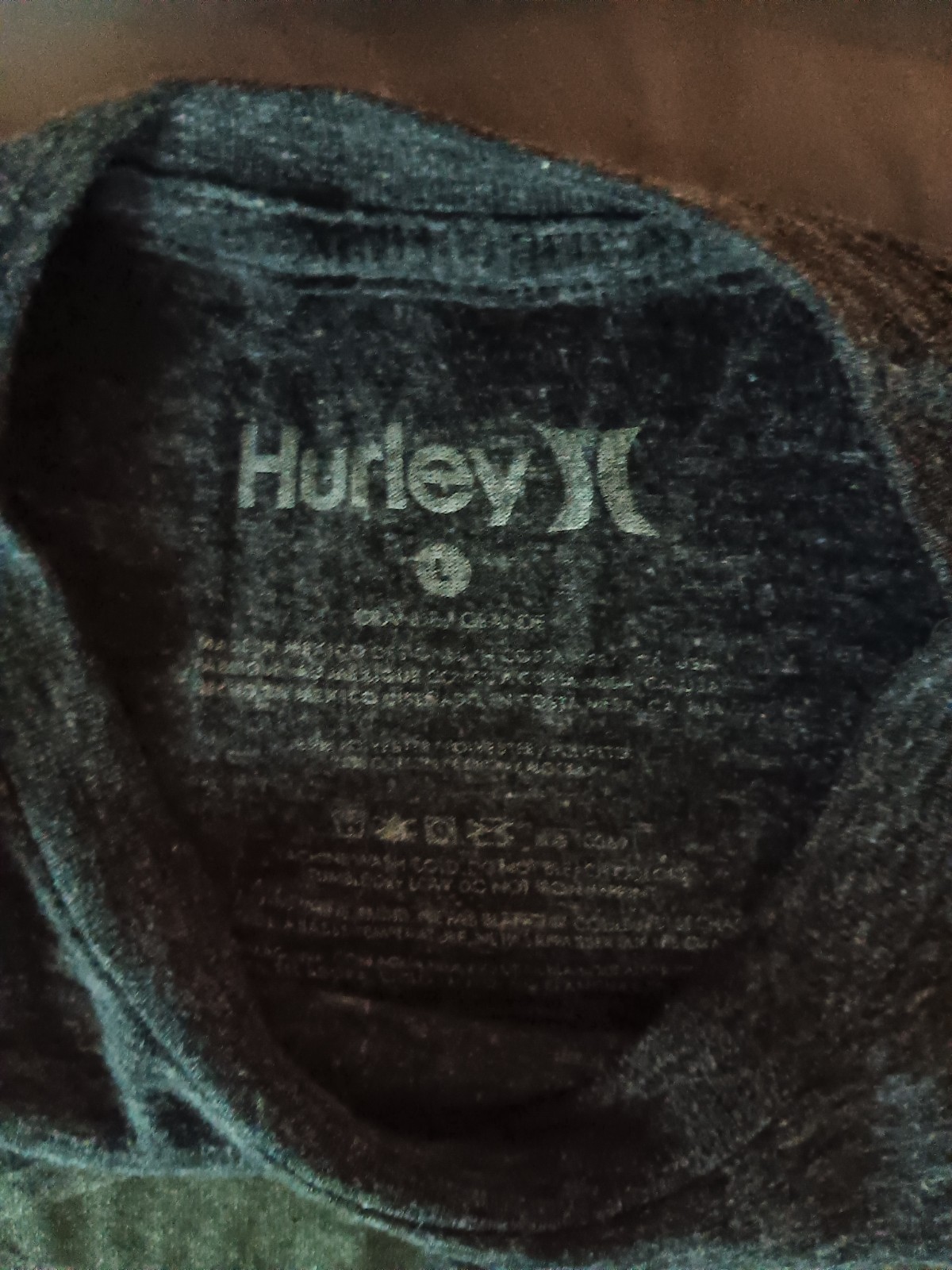 Hurley Men's Gray Jersey Knit Graphic Logo Crew Neck Short Sleeve T-Shirt gallery
