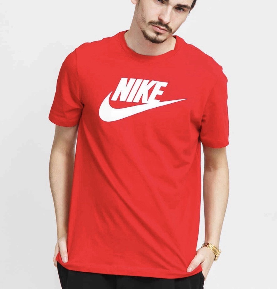 Nike Men's Futura Icon Swoosh Logo Tee T Shirt RED Size XXL 2XL New FREE SHIP gallery
