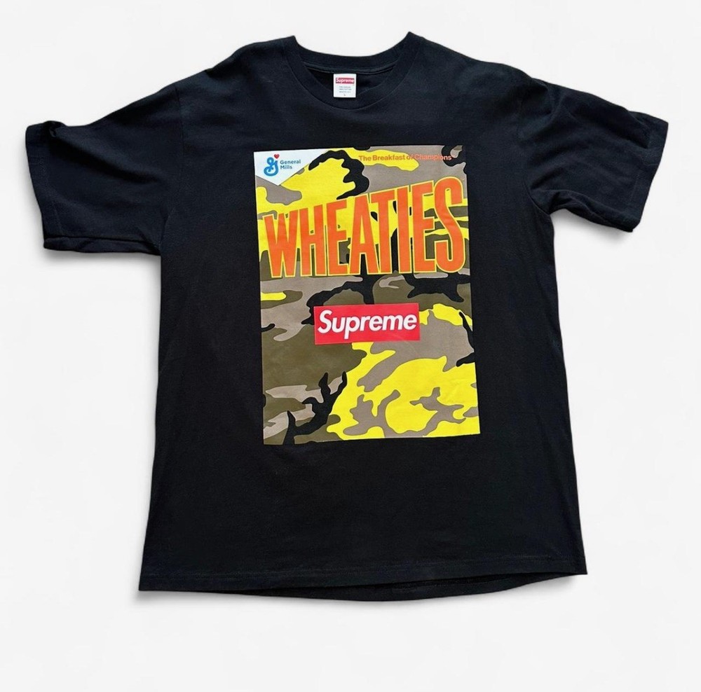 Supreme Wheaties Tee SS21 Black Size L