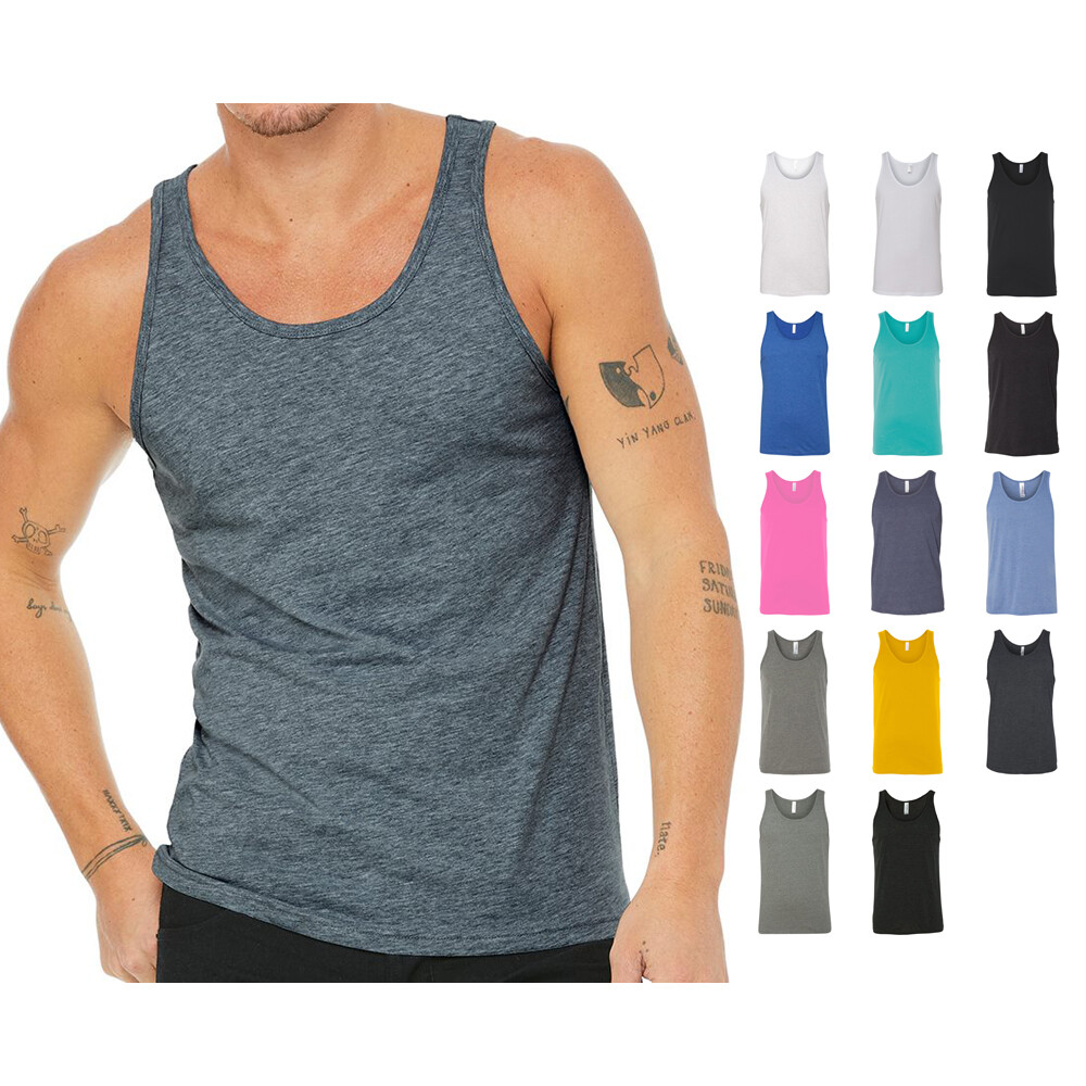 Bella + Canvas Unisex Jersey Tank Top Sleeveless Shirt 3480 3484 3480CVC gallery