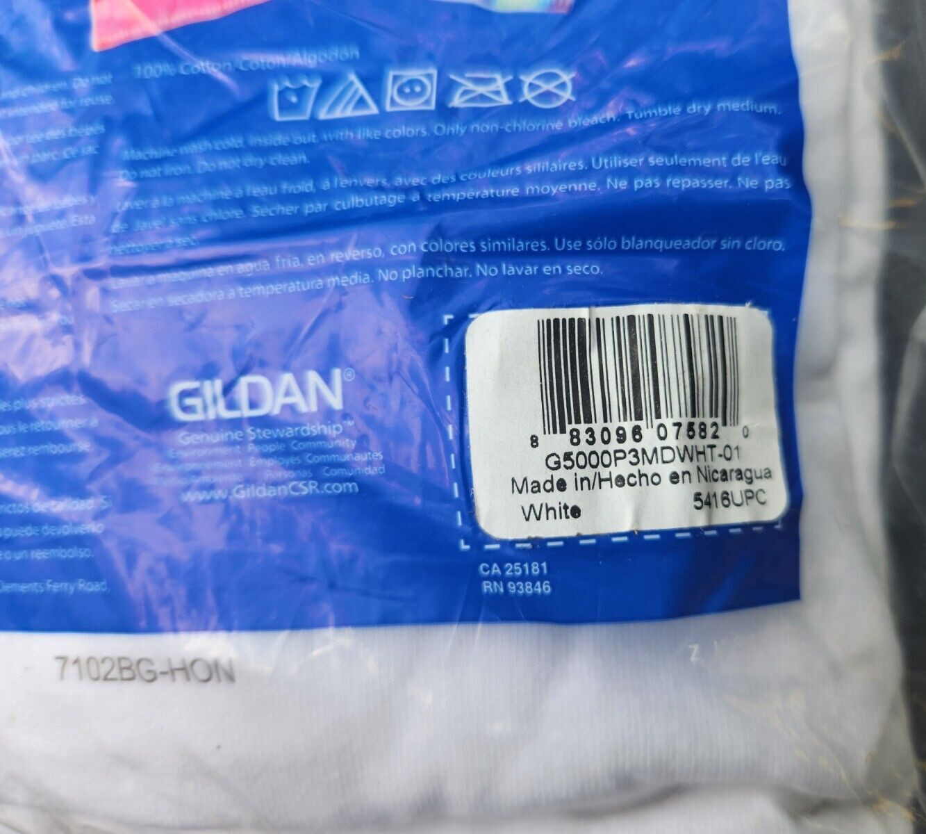 Gildan 100% Heavy Cotton White Adult Medium T-Shirt 3 Pack for Crafting, Size M gallery