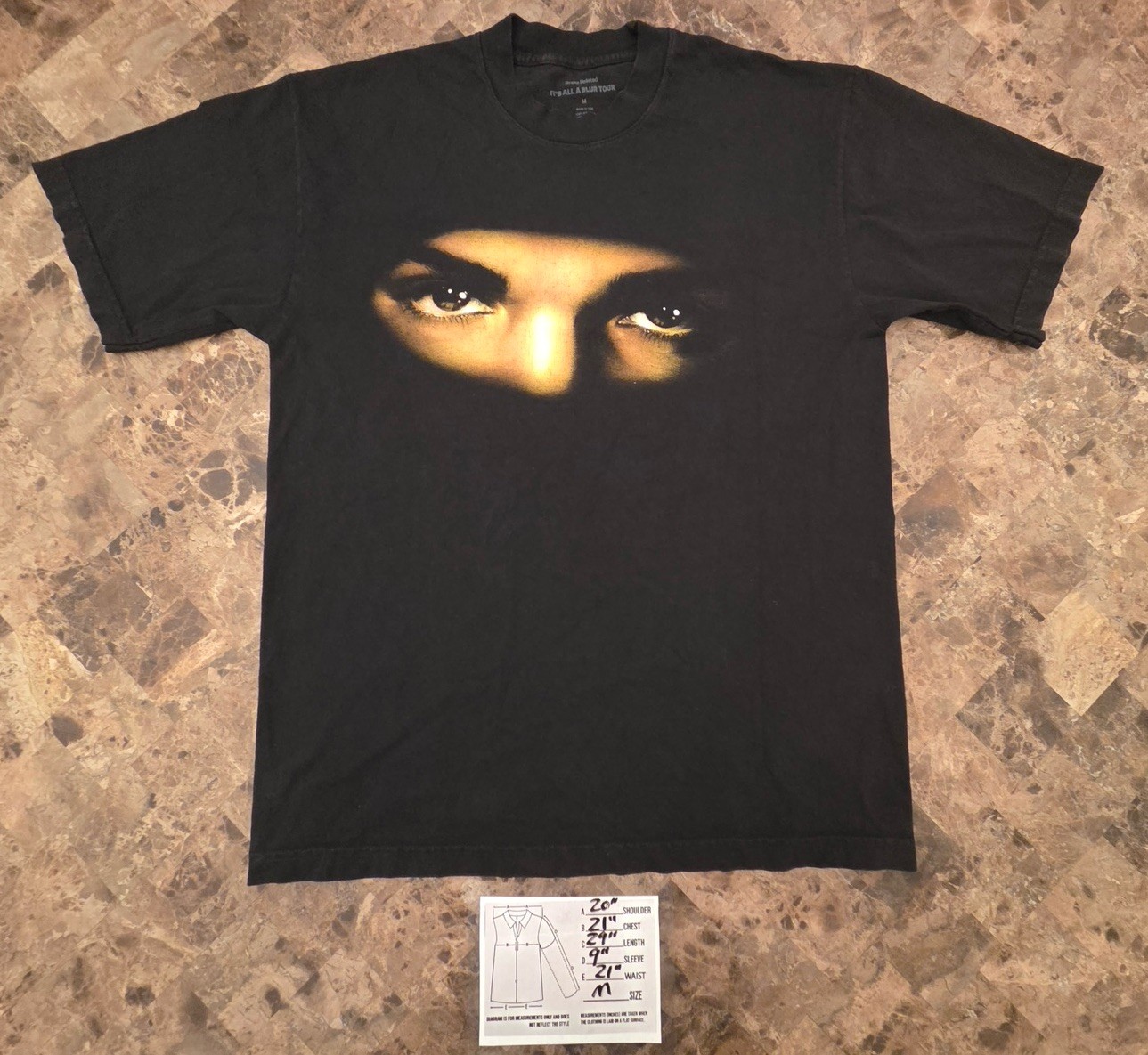 2023 Drake IAAB Its All A Blur US Tour T-shirt Hip Hop Concert Merch Size M gallery