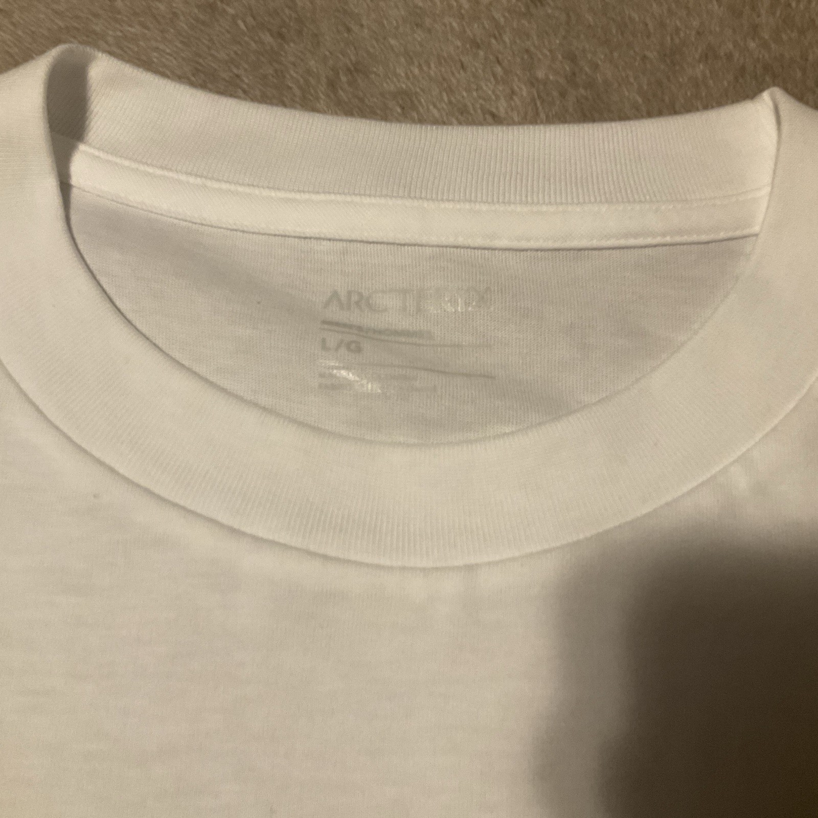 Arc'teryx Mens - Kragg SL Cotton SS Shirt S/S Tee T-shirt - White Light gallery