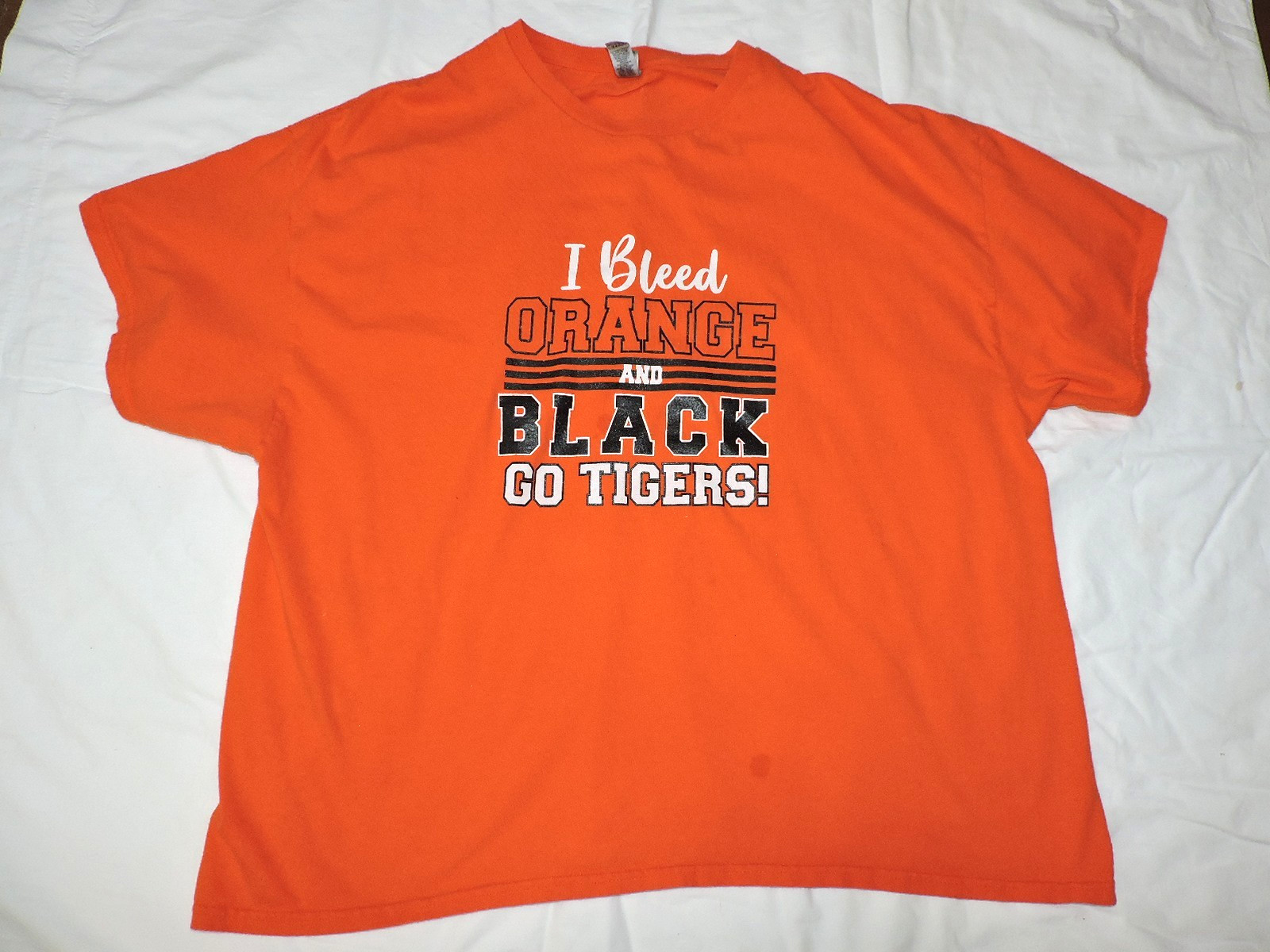 Tennessee Mens Orange and Black tshirt I Bleed Orange & Black Go Tigers SZ 3XL gallery