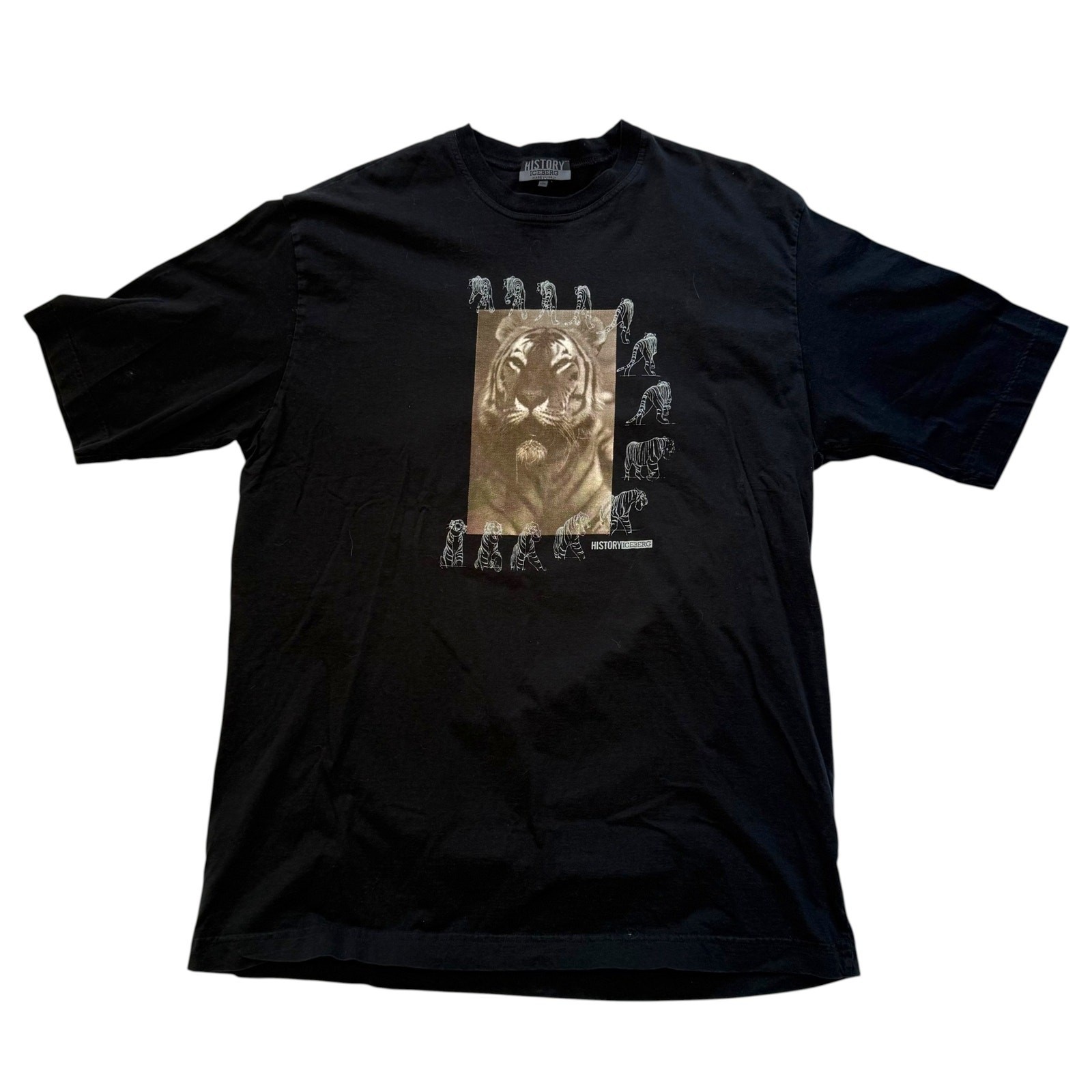 Vintage History Iceburg x Disney Jungle Book Shere Khan T-Shirt Size XXXL Tiger gallery
