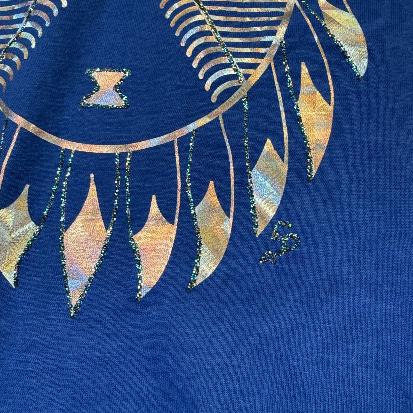 VTG Reno Nevada Travel Destination Shirt Sz Med Glitter Foil Deadstock USA Made gallery
