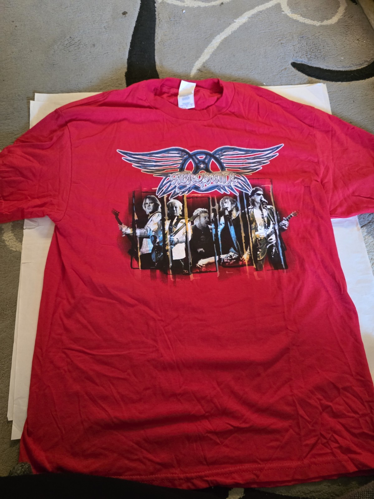 Y2K Aerosmith 2005/2006 Red Tour T-Shirt Sz L gallery