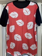Lilo & Stitch Lilo T-Shirt red and white leaf pattern Men’s XL