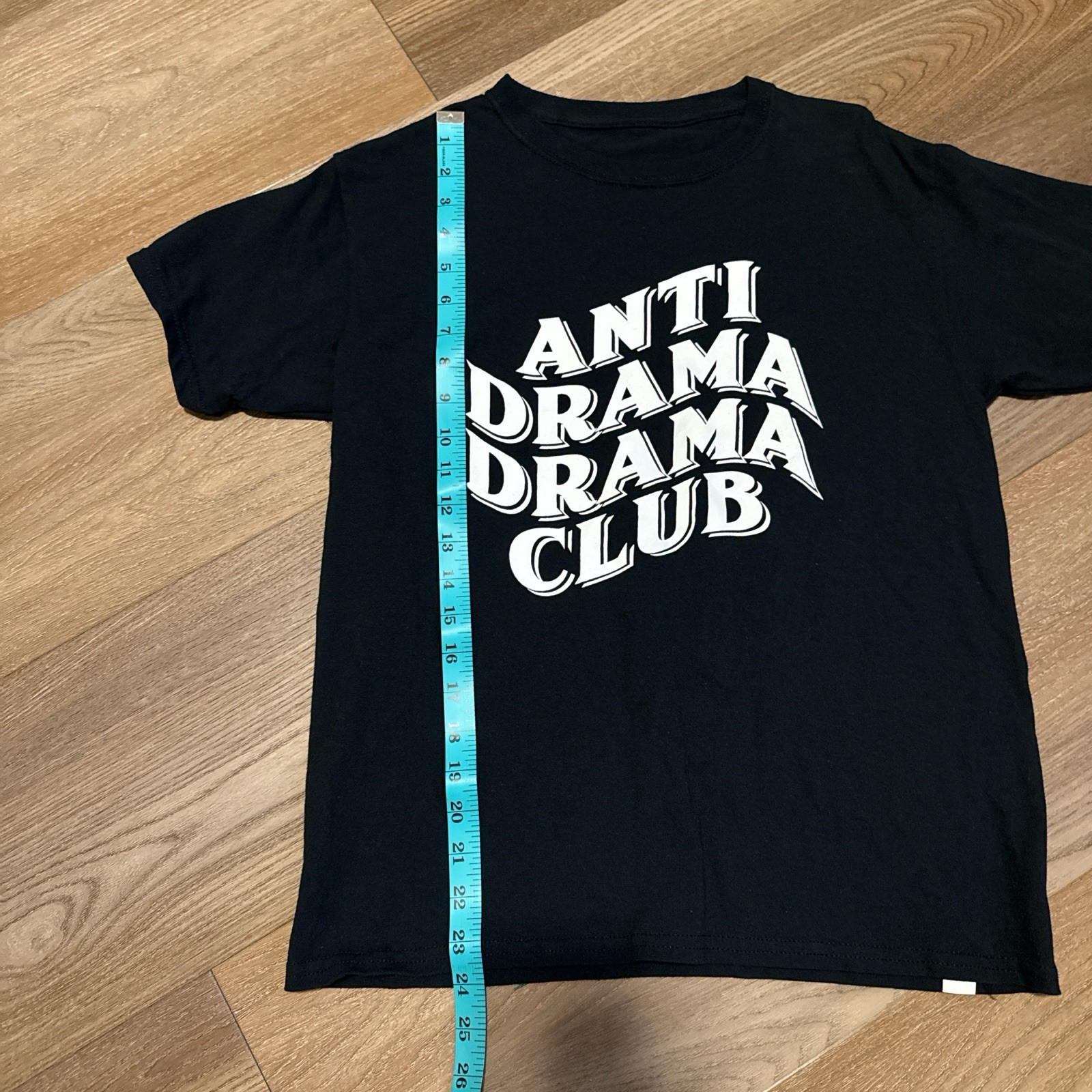 Anti Drama Drama Club black and white cotton tee Shirt Size Medium gallery