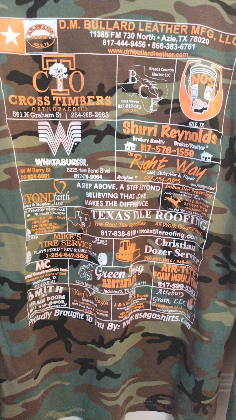 The Ranch 95.9 FM Shirt Large Sound of Texas Country Camo Radio Music Green BG11 gallery