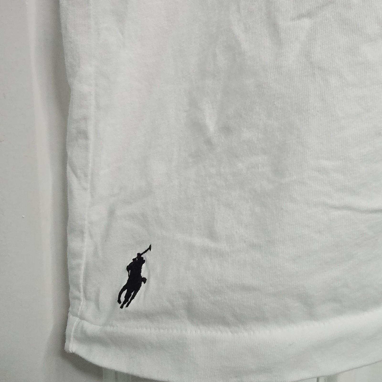 Polo Ralph Lauren Shirt Mens 4XLT White Chain Stitch Short Sleeve Tee Basic gallery