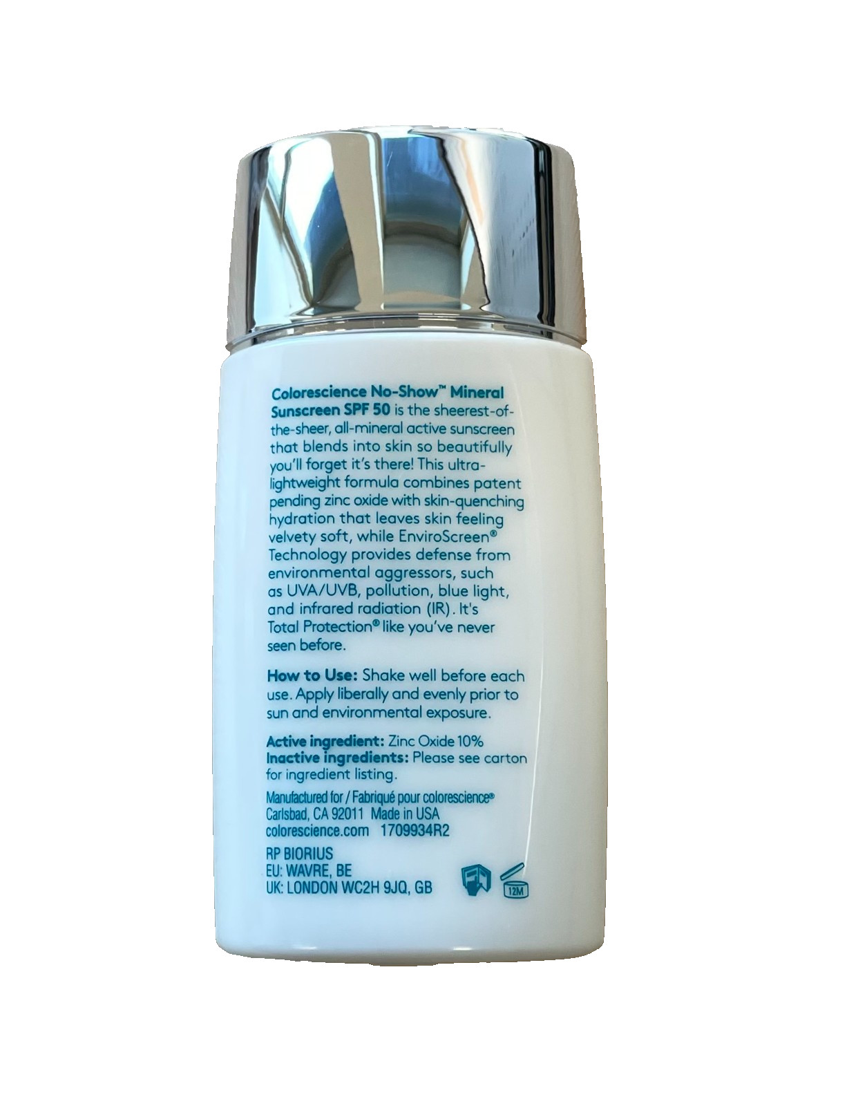 Colorescience Total Protection No Show, Sunscreen, SPF 50, 1.7 fl oz(*E687)
